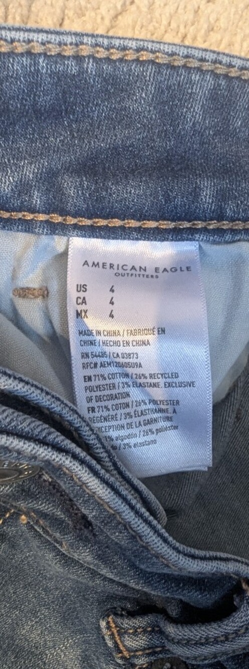 Distressed Midi Next Level Stretch Denim Shorts, 4 - Picture 4 of 7